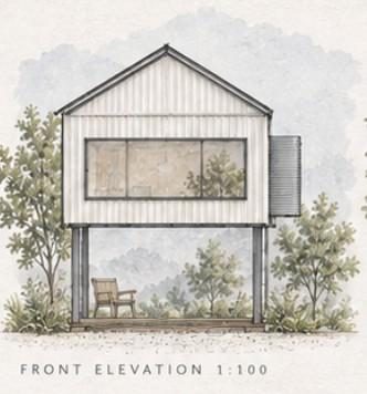 Front elevation 1:100