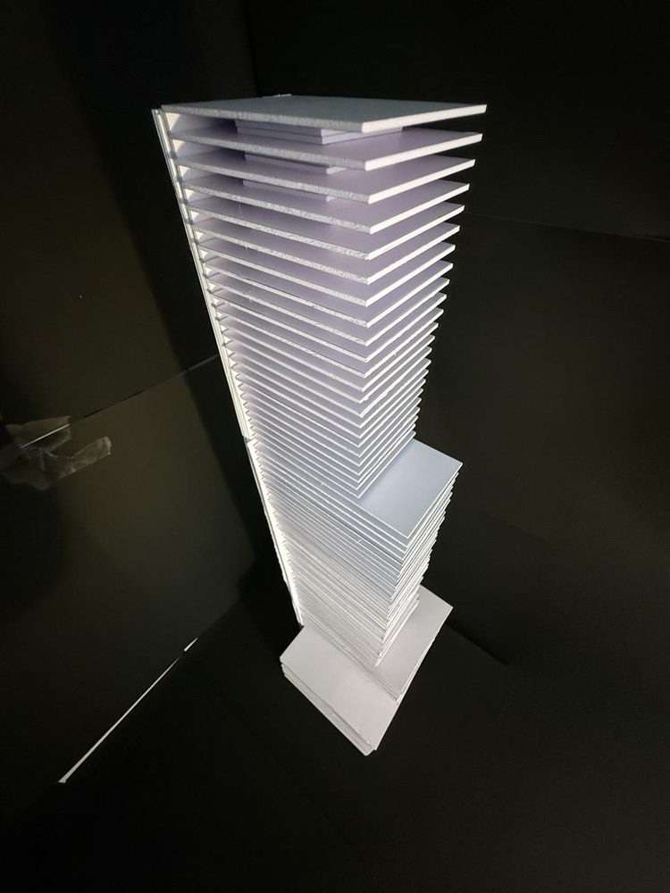 The same stack from the other corner