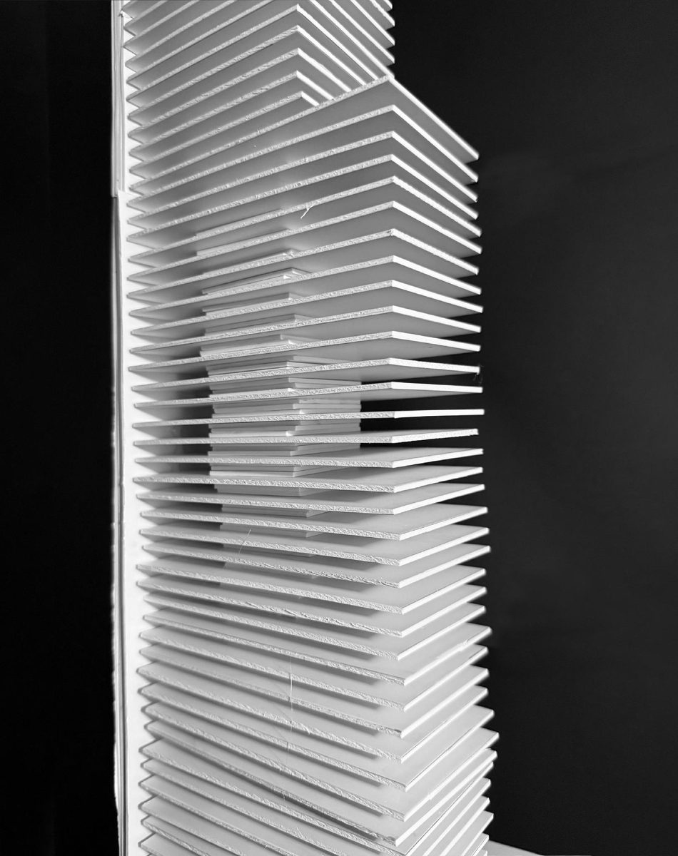 Model, base — podium and the first plates