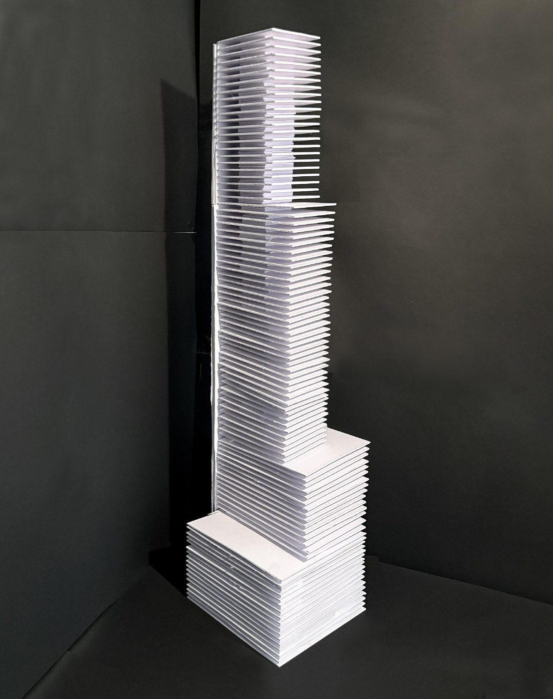 Skyline Recast — vertical articulation against the Chicago skyline
